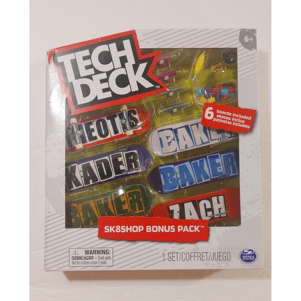 Tech Deck ZERO Skateboards Sk8shop Bonus Pack 6ct Fingerboard Toy Set - Picture 2 of 5